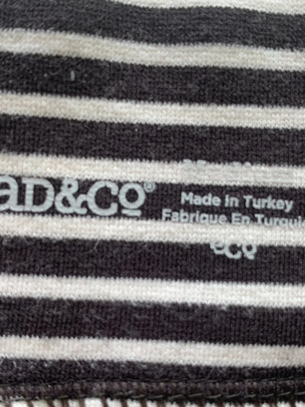 Toad&Co Transita Striped Pencil Skirt Women Size M Black White Stretch Casual